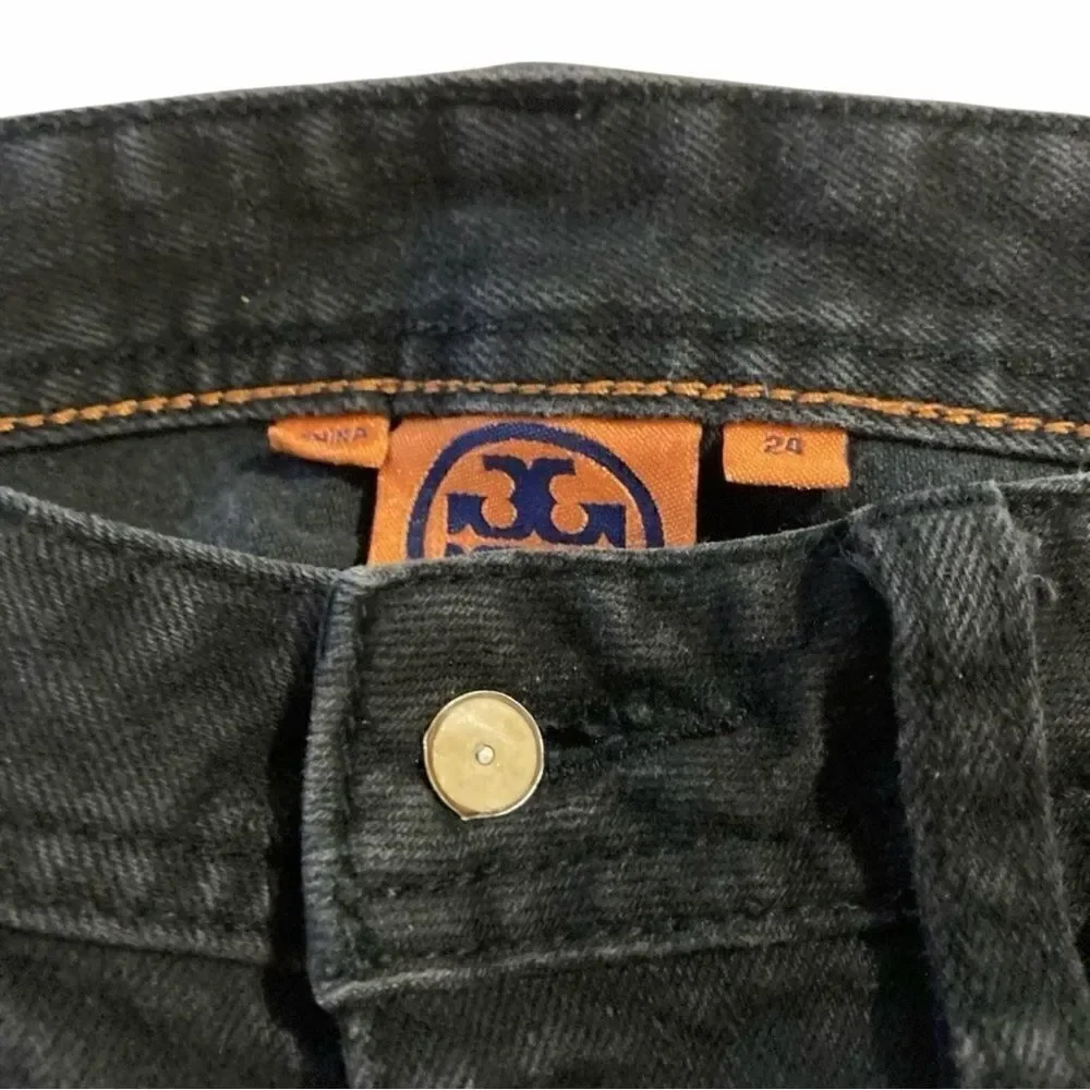 Tory Burch Women’s  Skinny Black Jeans Size 24